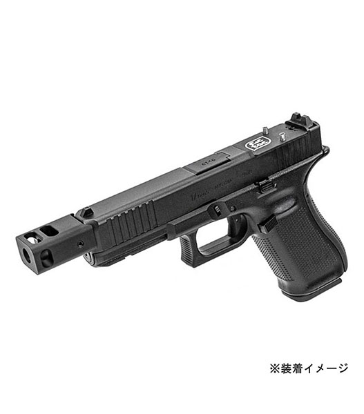 Fellowes / C&C Tac KKMタイプ アウターバレル&コンペンセイターセット Silver(東京マルイGLOCK17GEN5 MOS適合)