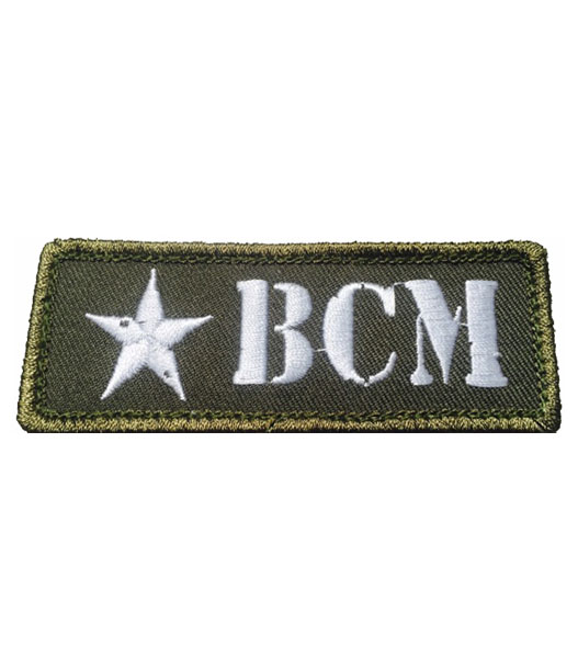 Fellowes / BCM Logo Patch NARROW - OD White Lettering