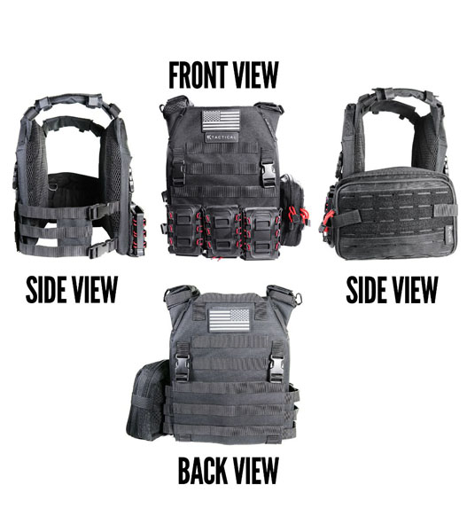 Tactical Plate Carrier KIT Loadout Molle Padded Breathable Mesh