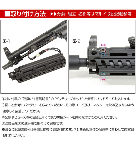 Fellowes / LAYLAX NITRO.Vo マルイ MP5用 M-Lokハンドガード